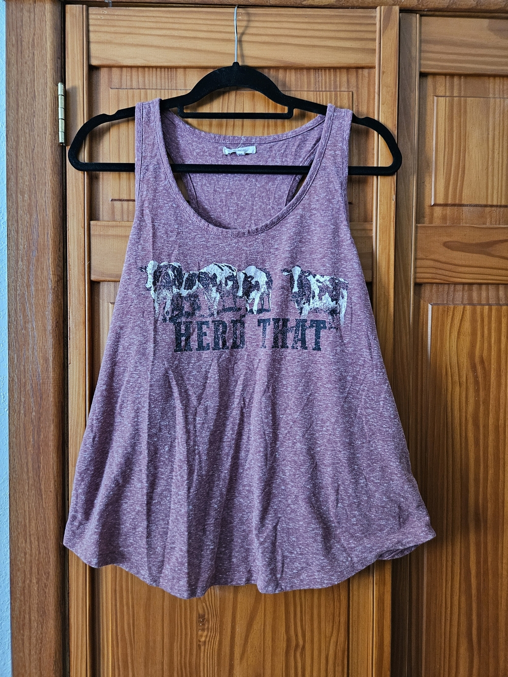 Women's Heather Mauve Graphic Tank Top